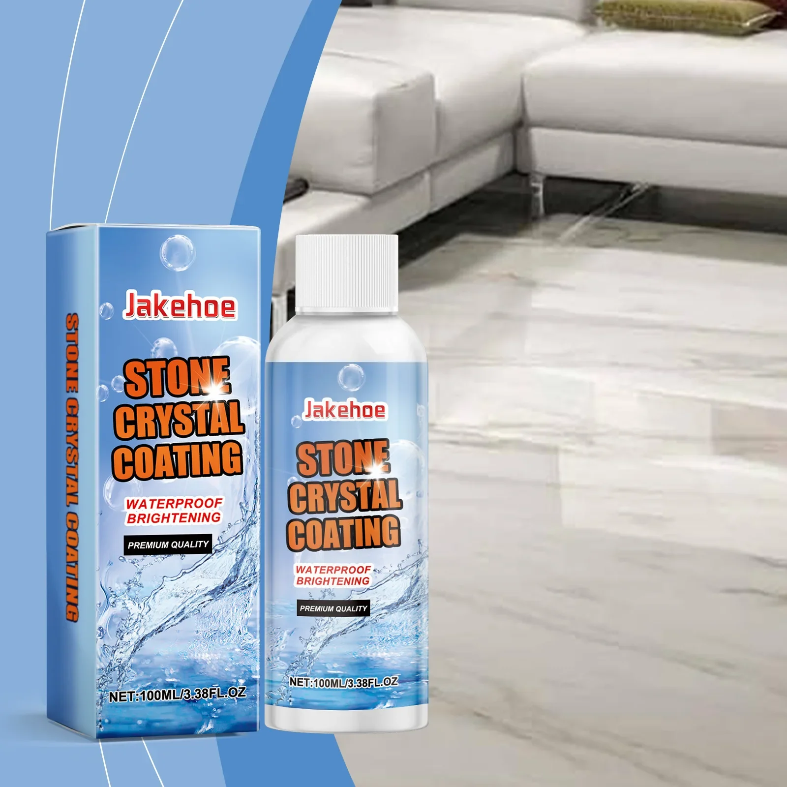 

100ml Stone Crystal Coating - for Quartz, Granite & Marble - Helps Restore Shine & Protect Countertops From Stains