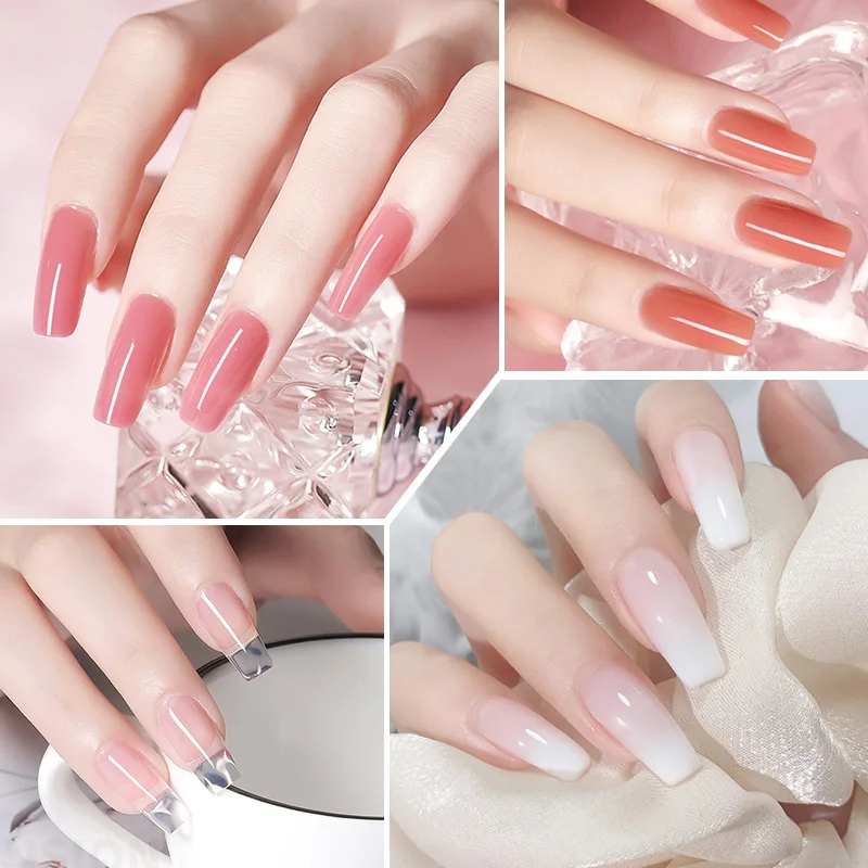 Vemegirl-Ensemble de gel UV pour extensions d'ongles, kit de manucure à faire soi-même, à trempage rapide, pour french manucure