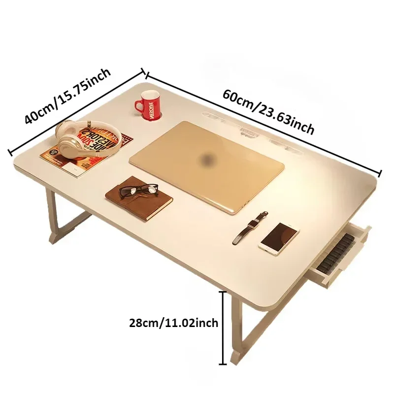 طاولة دراسة منزلية قابلة للطي للأطفال، طاولة كمبيوتر محمول، طاولات كتابة محمولة لدراسة الطلاب، مستلزمات مكتبية منزلية #6