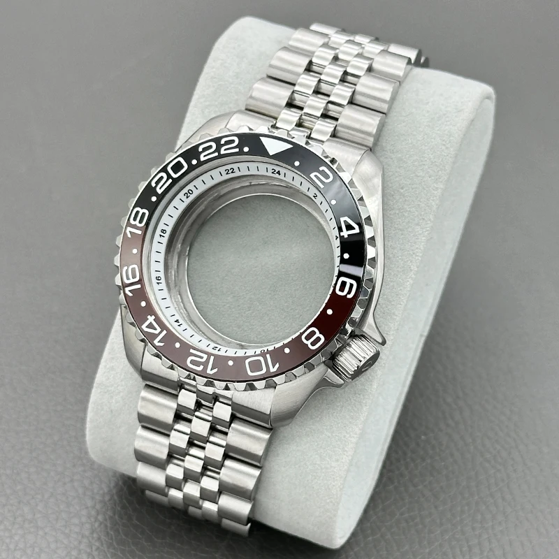 Mod SKX007 Watch Case Set SKX Case Beveled Ceramic Bezel Sapphire Crystal NH35A Case Fit 28.5mm Dial And NH35 NH36 NH38 Movement
