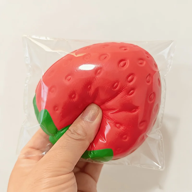 Realistic Food Fun: Strawberry Cheese, Big Elastic Slimy Decompression Products Fruits and Vegetables, The Best Gift for Friends