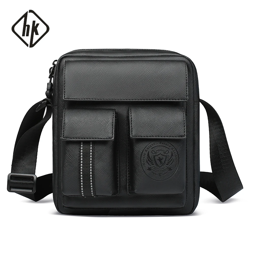 HK-Luxo Crossbody Messenger Bags for Men, Casual iPad Bag, alta qualidade, resistente à água, Oxford Side Bag, 7,9\