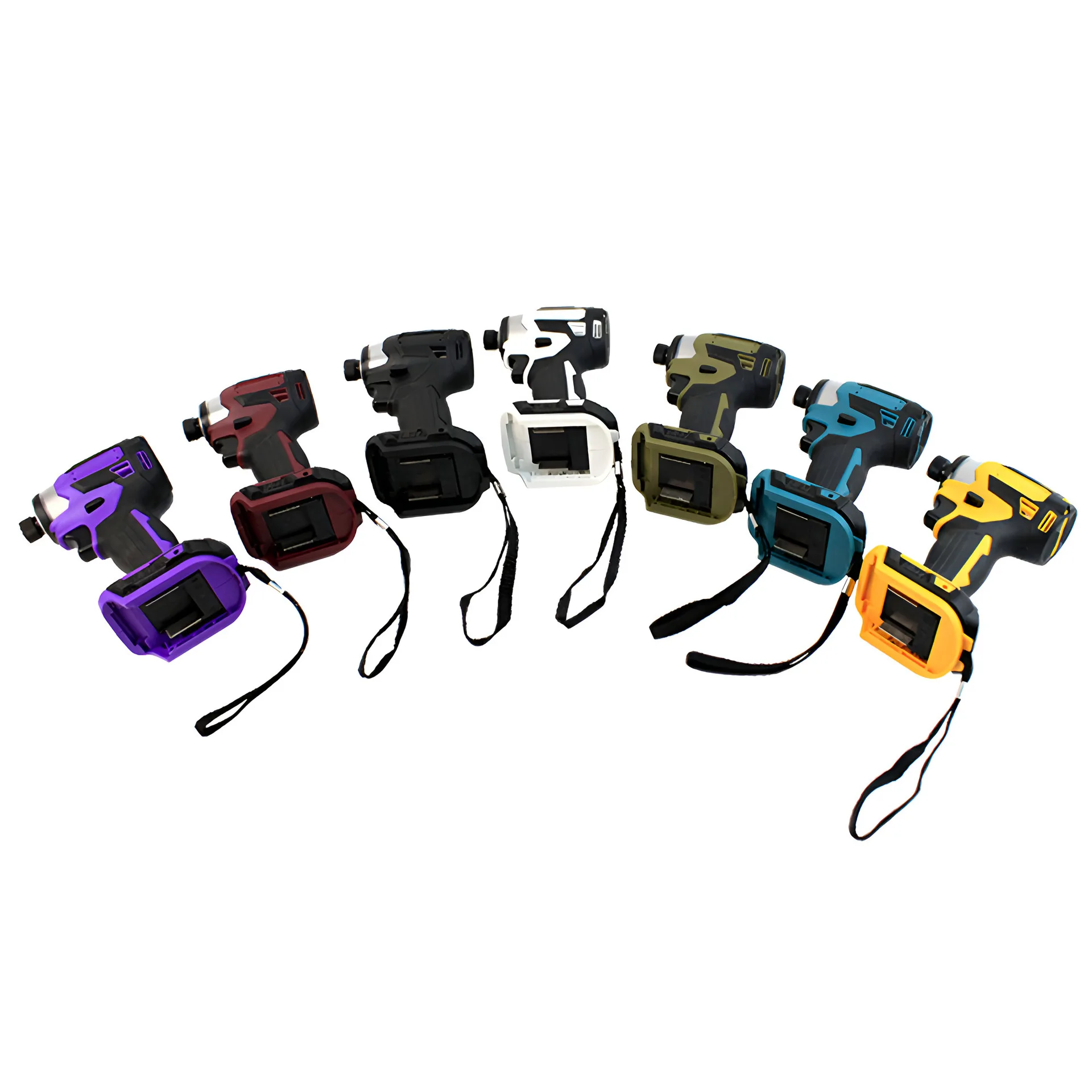 21V Brushless Cordless Impact Screwdriver 5 Speed Adjustment Steel and Wood Mode LED Work Light Multiple Color Options for Home
