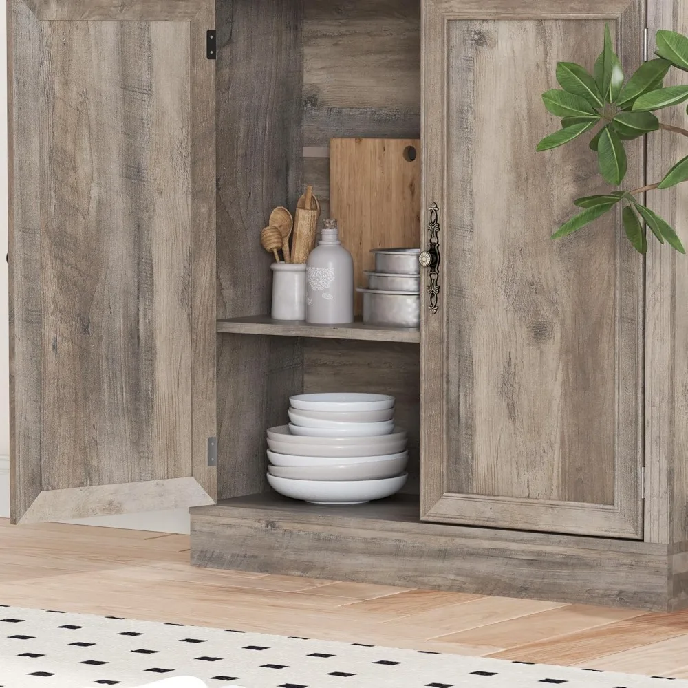 رف كتب معدني بطول 71.4 بوصة مكون من 5 طبقات مع خزانة وأرفف قابلة للتعديل، وحدة تخزين قائمة على الأرض بعرض 31.5 بوصة