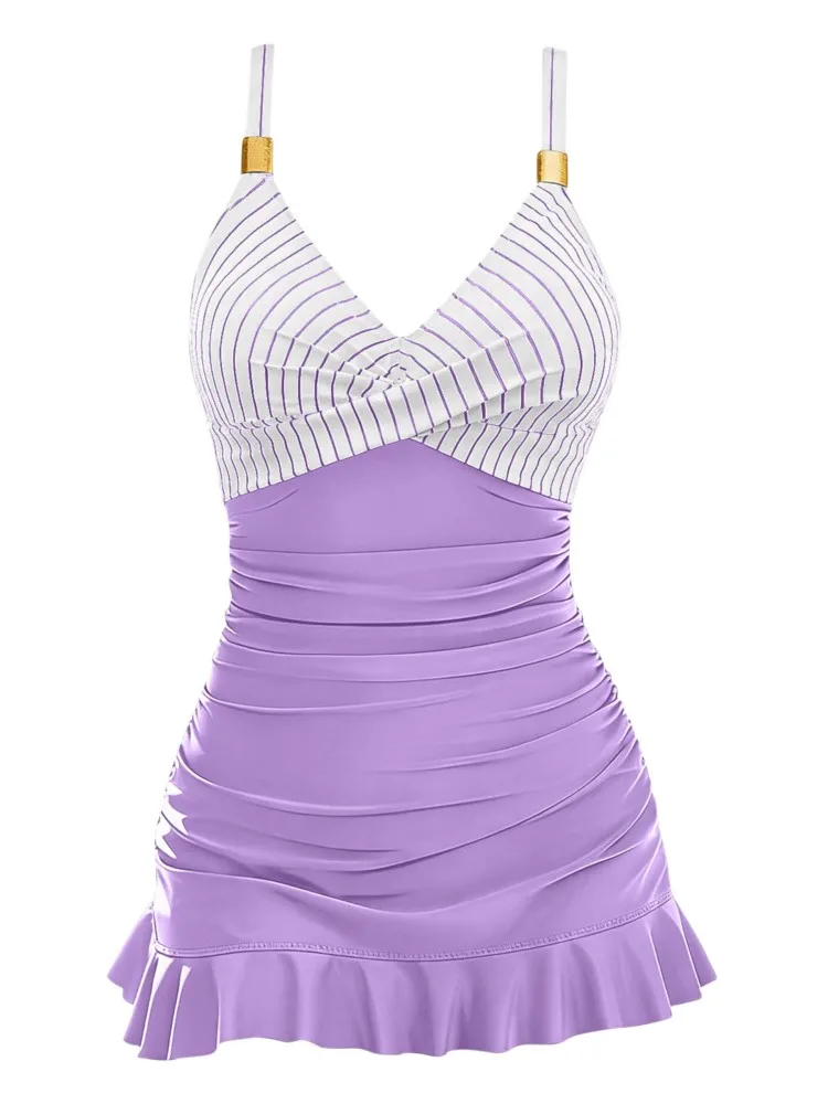 New High Waist Sexy Swimsuit Women Summer Bathing Suit Bikini Set Sleeveless Swimwear Women Beach Swimming Suit For Female