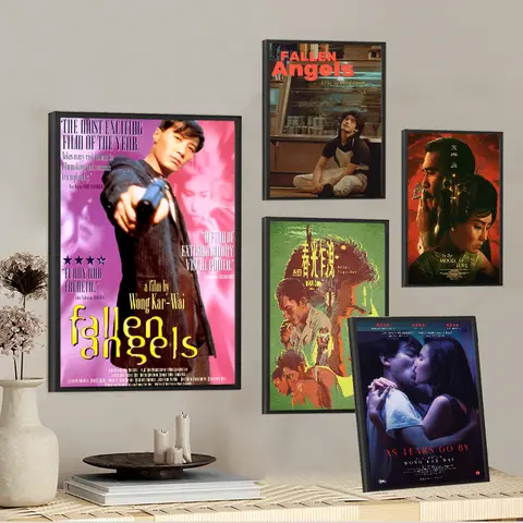 Vintage Movie Character Fallen Angels 1995 By Wong Kar Anime Posters Sticky Decoracion Painting Wall Art White Kraft Paper
