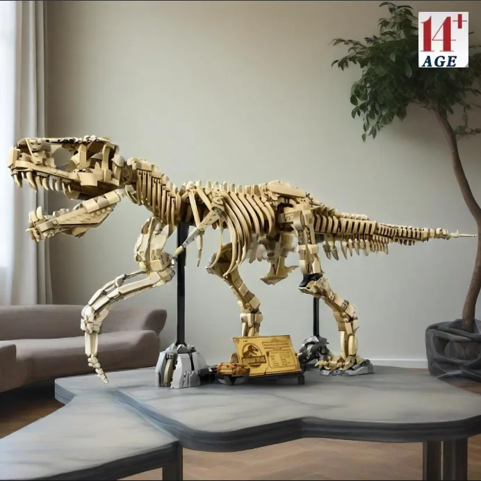 MINISO dinosaure t-rex fossiles 76968 tyrannosaure Rex blocs de construction dinosaure parc du monde 3145 pièces jouet pour enfants cadeaux d'anniversaire