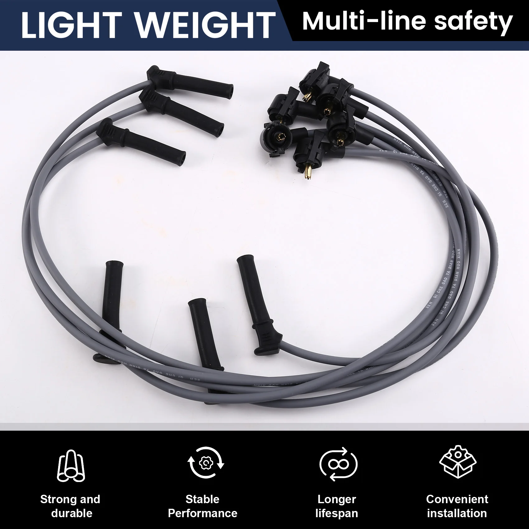 

For FORD Explorer Mercury Mountaineer V6 4.0L Spark Plug Wire Kit 3U2Z-12259-D, 1U2E12259JB, 1U2Z12259JB, 3U2Z12259D