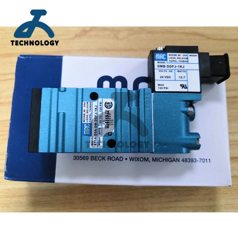 MAC 411A Pneumatic solenoid valve 411A-D0A-DM-DDAA-1BA 411A-D0A-DM-DDAJ-1KJ 411A-D0A-DM-DDFJ-1JB