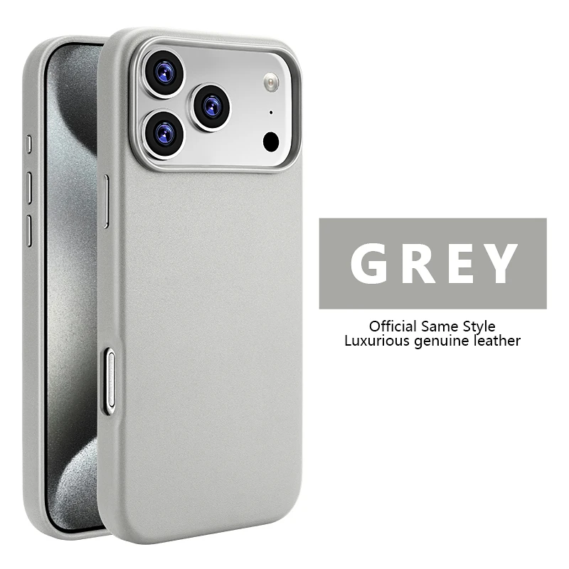 Offizielle MagSafe Lederhülle für iPhone 16 15 14 13 12 Pro Max 17 Pro Magnetische Schutzhülle Sturzsichere Hülle