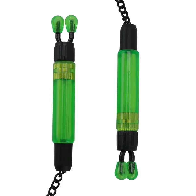 2pcs Bite Alarms Carp Fishing Swingers Bobbins for Fishing Alarm Indicator ,Chain Bite Alarm Fishing Tools Green-ABHG