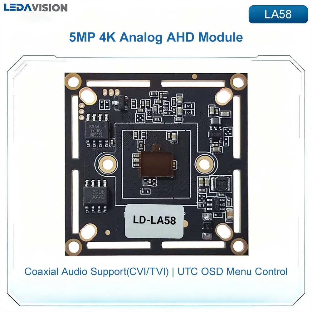 LA58 5MP 4K Analog AHD Camera Module FH8538+MIS5001 Multi‑Signal AHD‑CVI‑TVI‑CVBS CCTV Analog Board For Security Camera