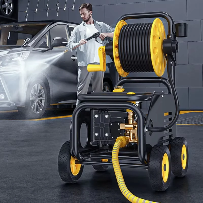 400Bar 220V High Pressure Car Washer Cleaning Machine Water Gun Automatic Start Stop Multi functional Household and Commercial