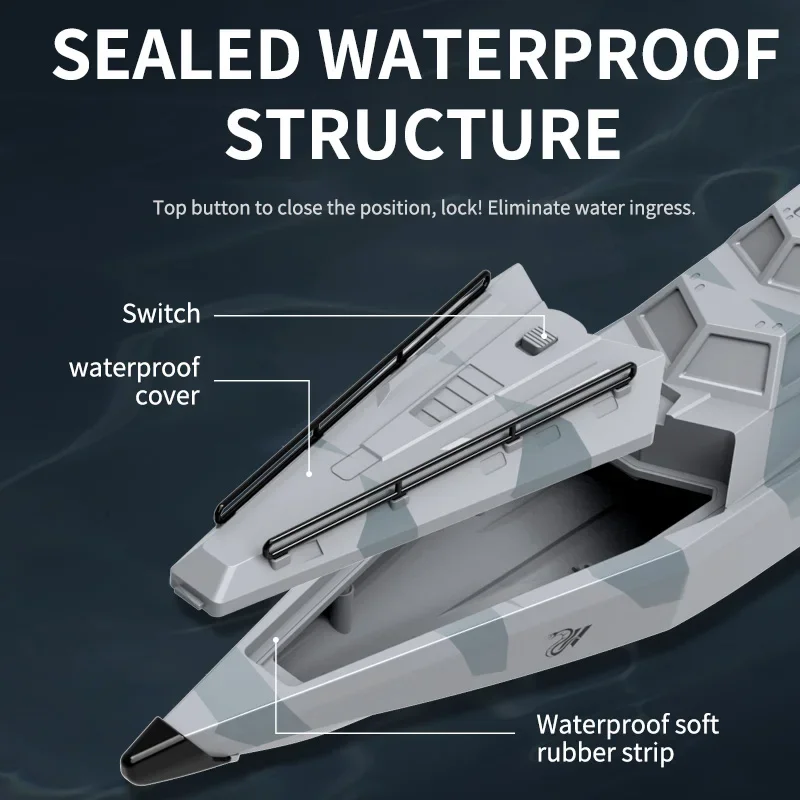 2.4ghz ty727 rc turbojet bomba de alta velocidade controle remoto jet barco bateria baixa função alarme adulto crianças brinquedo presente
