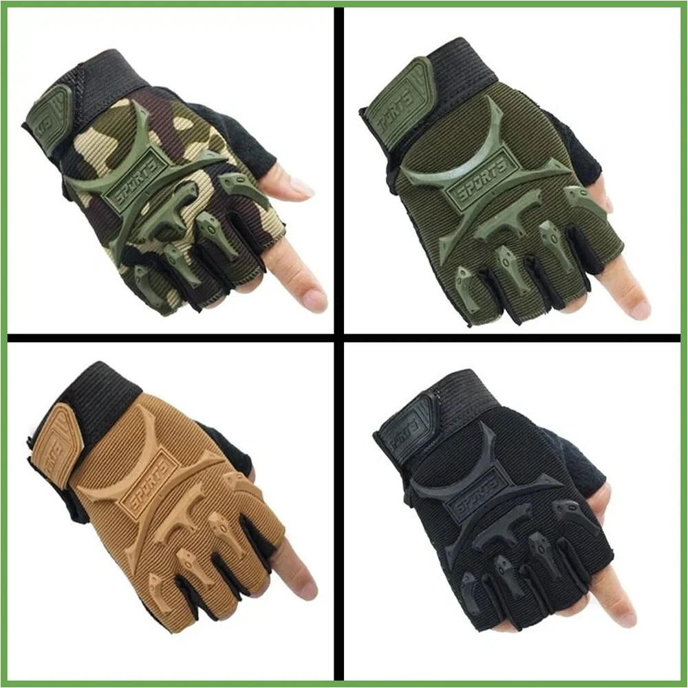 1 Paar Kinder Sport handschuhe, Halb finger handschuhe Kinder Jungen Mädchen Fahrrad handschuhe, Kinder Angel handschuhe zum Radfahren Angeln Outdoor-Sportarten – Detail 9