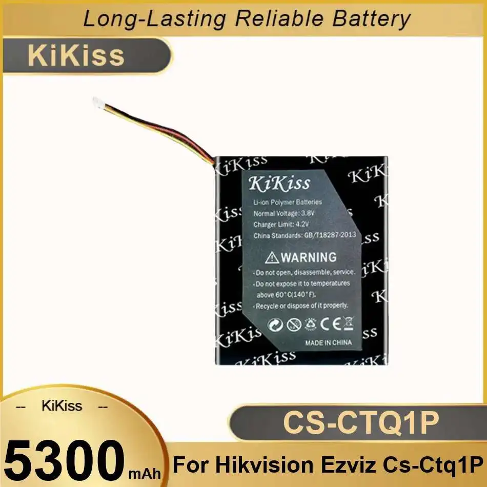 

Surveillance Camera Battery Premium Replacement For Hikvision Ezviz CS-CTQ1P 5300Mah