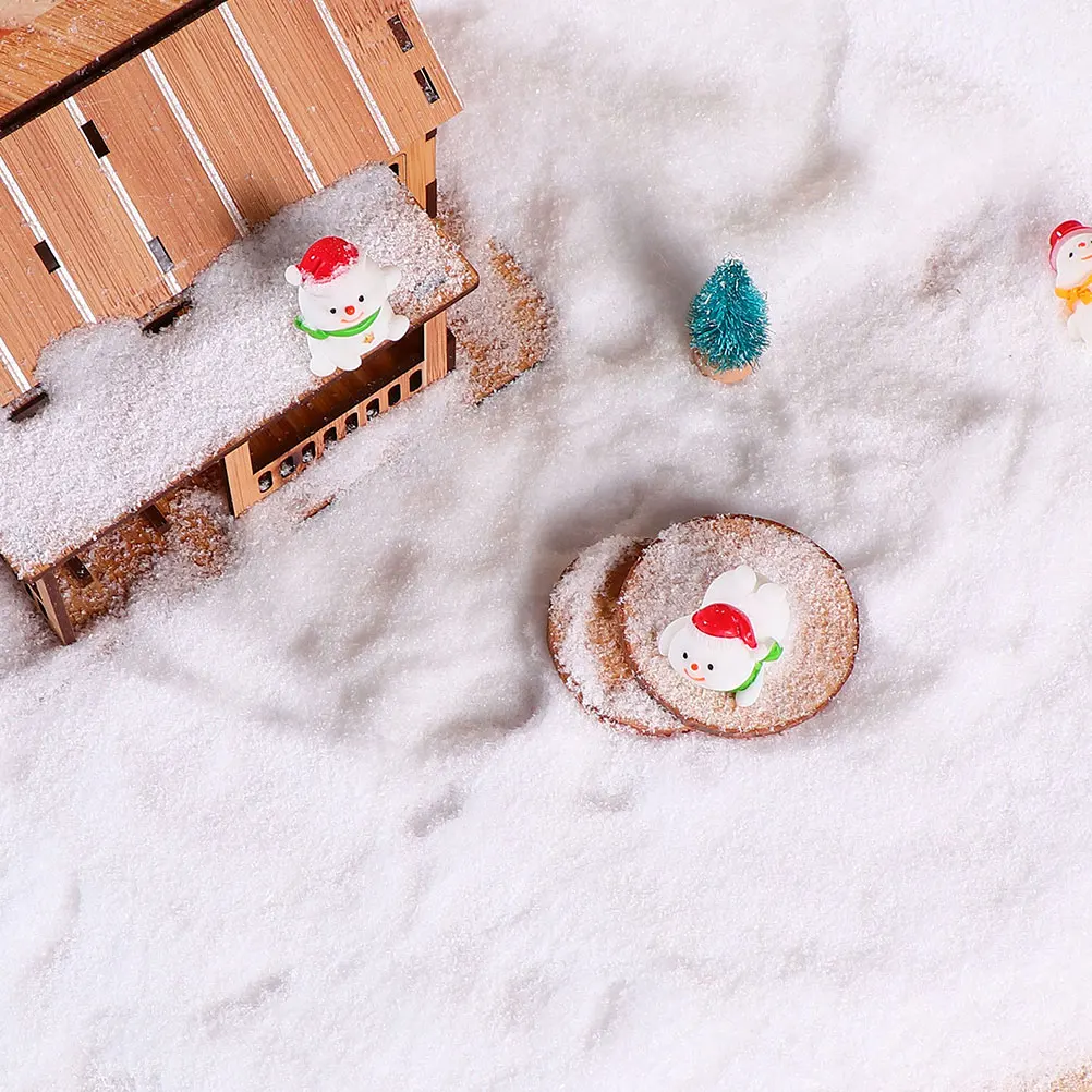 

1 Bag Decorative Snow Powder Artificial Fake Snow for Christmas Xmas Winter Holiday Scene Layout Display Prop Xmas Supplies