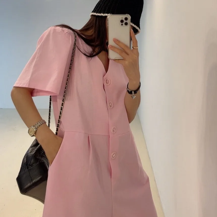 2026 Summer New Korean Style Chic Fashionable Casual Wide Leg  High Waist Cotton Blend Fabric Straight Cut Suit