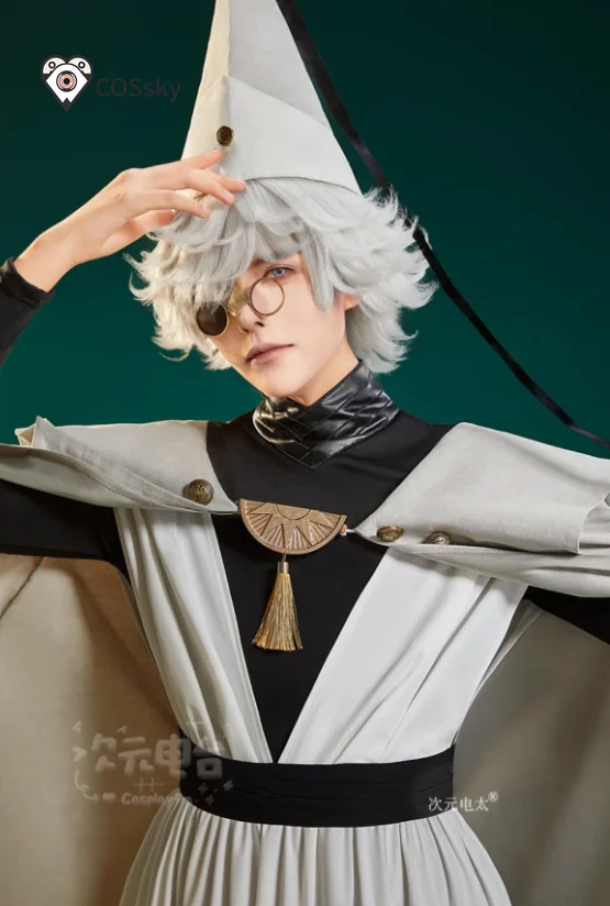 Qifrey Cosplay Anime Witch Hat Atelier Costume Qifrey Halloween Carnival Party Man Cute Wig Cloak full set High quality dress view 6