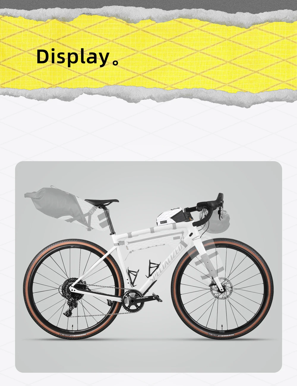 Rhinowalk Fahrrad-Frontrahmentasche, 1,2 l/2,1 l, wasserabweisende Fahrradaufbewahrung, Gepäckverpackung für MTB und Road Fit, größere Rahmenlänge – Detail 16