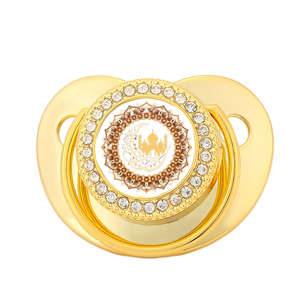 Muslim Baby Pacifier with Dust Cover Newborn Soother Silicone Teething Chew Toy Calm Comfort Infant Gift Baby Stuff