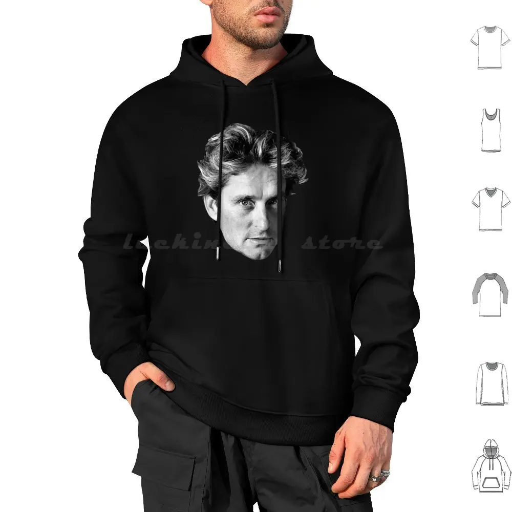 Michael Douglas Hoodies Long Sleeve Michael Douglas Actor Age American Face Films Head Hollywood Movies Roles