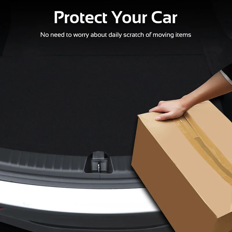 For Tesla Model Y Rear Trunk Sill Protector Anti-Scratch Bumper Guards Plates Cover Sides Bars Fender Car Accessories