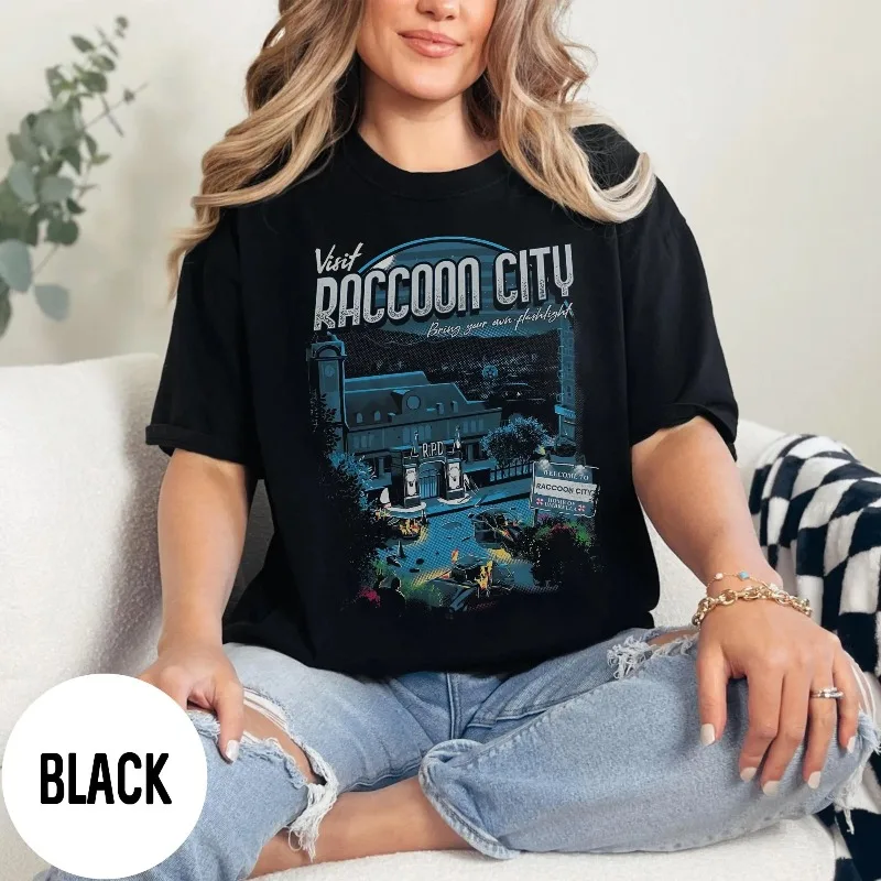 Resident Evil Shirt, Welcome To Raccoon City Shirt, Leon Kennedy Shirt Men's T-shirt Summer New Unisex