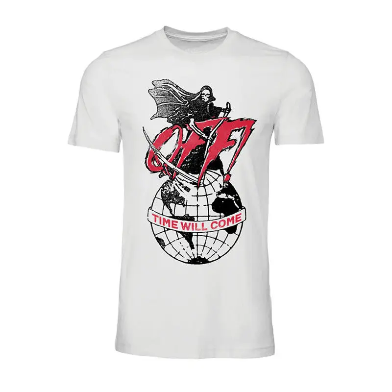 

OFF Off Band Black Gold Dark Rock Series Американский трендовый бренд Крутая мужская летняя хлопковая футболка с коротким рукавом в стиле хип-хоп