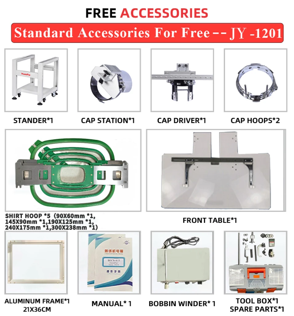 Precision 12 Needle Computerized Embroidery Machine Single Head Cap Hat T Shirt Flat Embroidery Machine