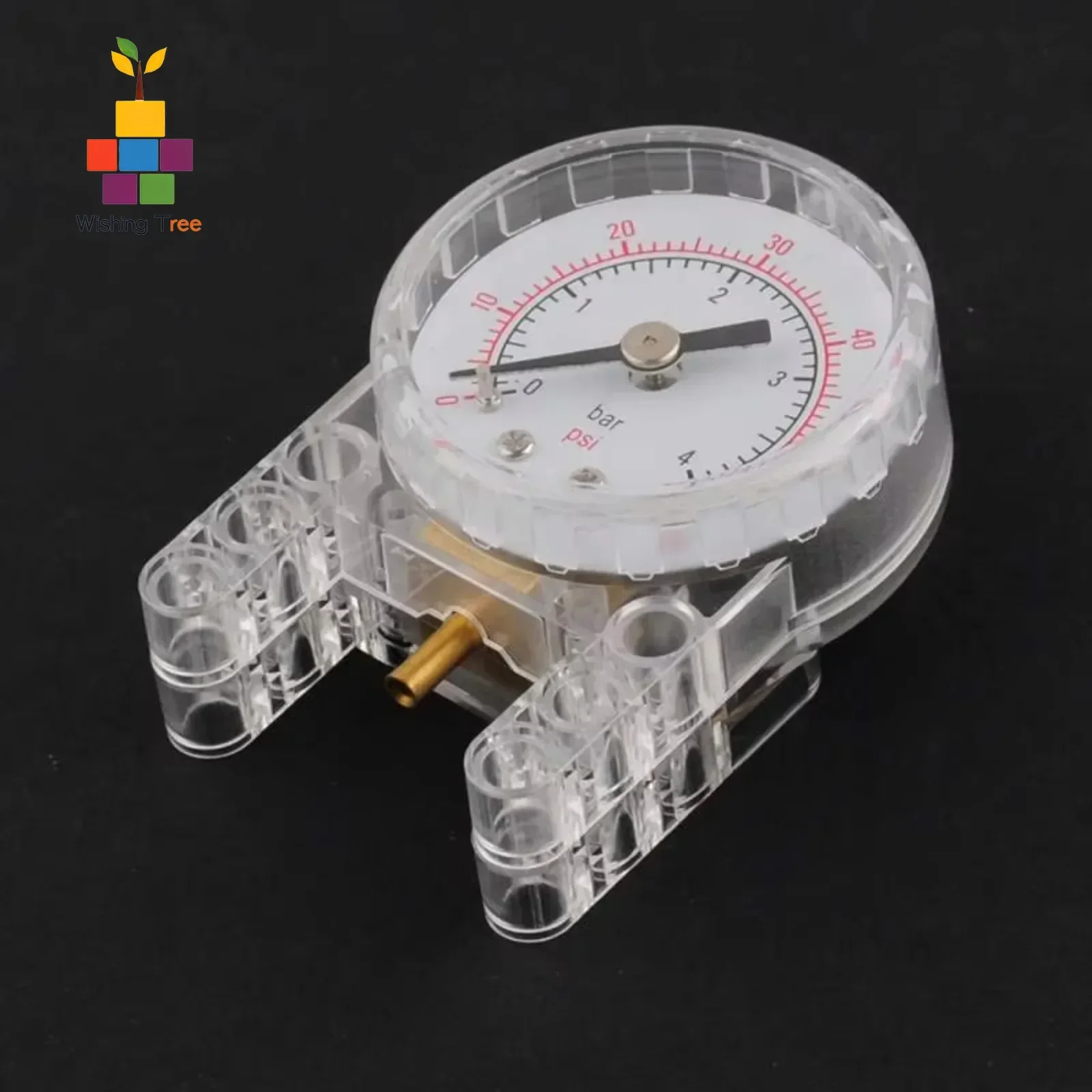 MOC هوائي بارومتر اللبنات مجموعة 75974 64064 الأجزاء الفنية DIY بها بنفسك وظائف الطاقة النماذج الميكانيكية #4