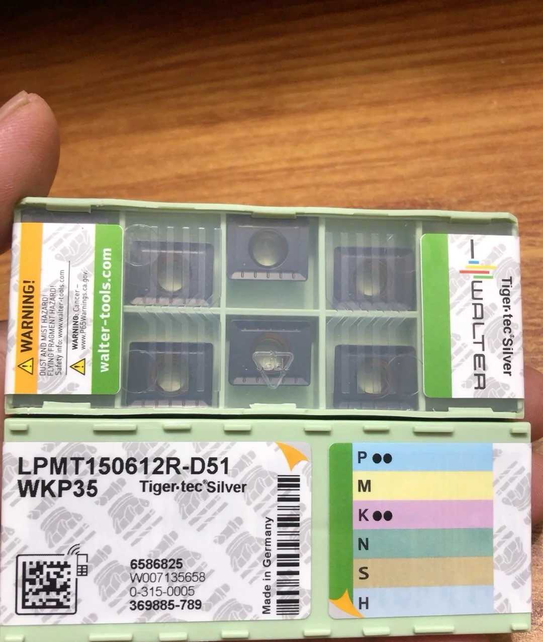 

Hard alloy cutting blades LPMT150612R-D51 WKP35