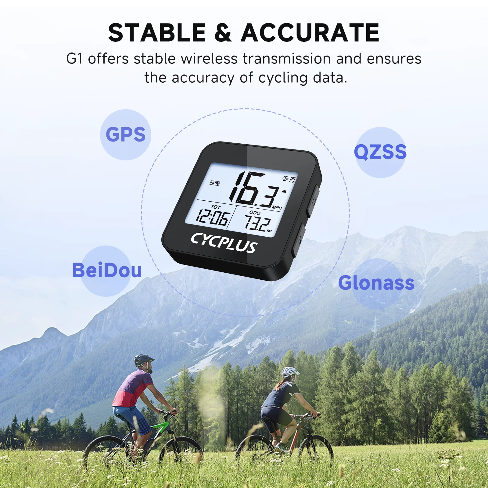 CYCPLUS New G1 Bicycle Computer GPS Speedometer Waterproof Lightweight Wireless Odometer Bicycle Bicycle Accessories