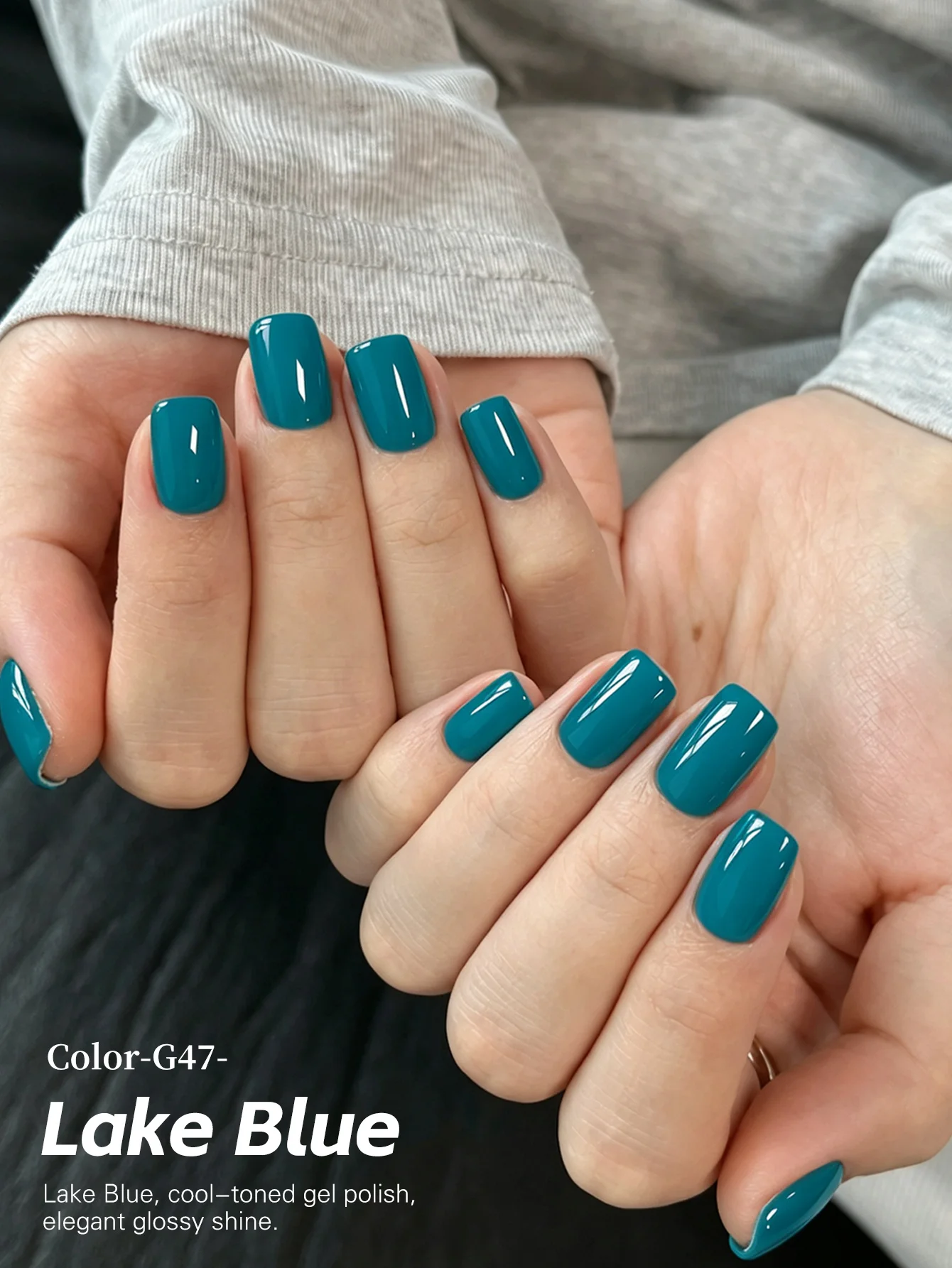 1Pc 15Ml Lake Blue Gel Nail Polish Starter Pure Soak Off No Wipe Nail Gel Polish Suitable For All Seasons