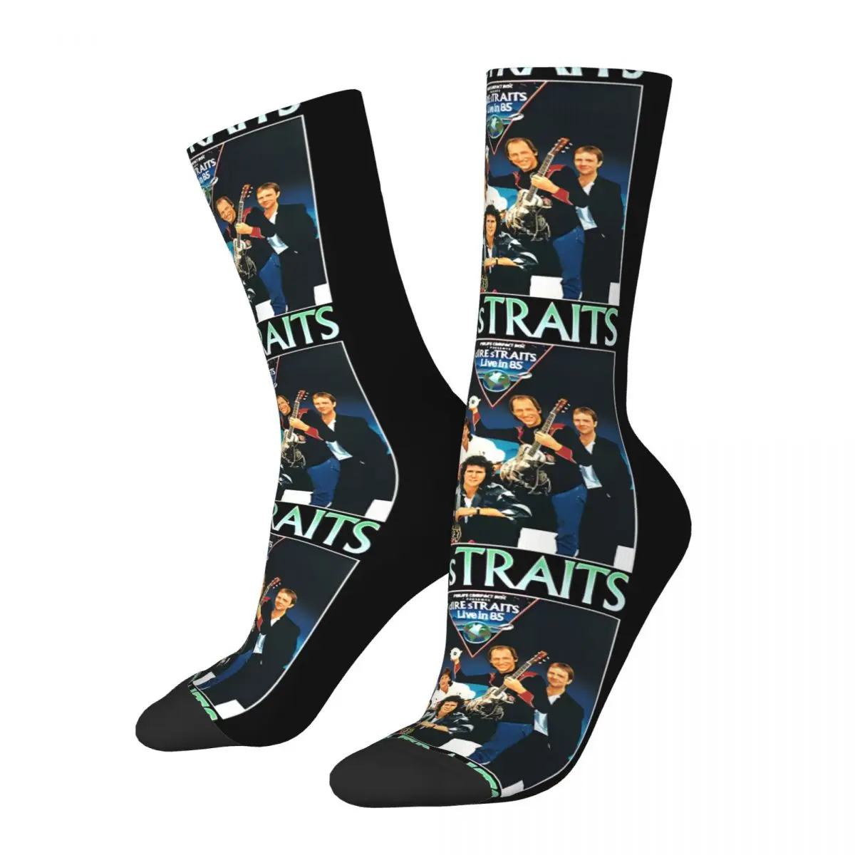 

Hip Hop Vintage Rap Hip Hop Rapper Vintage Unisex Dire Straits Harajuku Pattern Printed Funny Novelty Happy Crew Sock Boys Gift