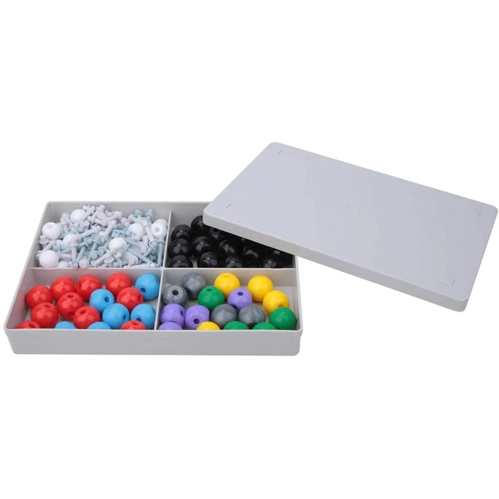 Molecular Model Kit 140 Pcs Organic Chemistry Molecular Electron Orbital Model Chemistry Aid Tool for Chemistry Class