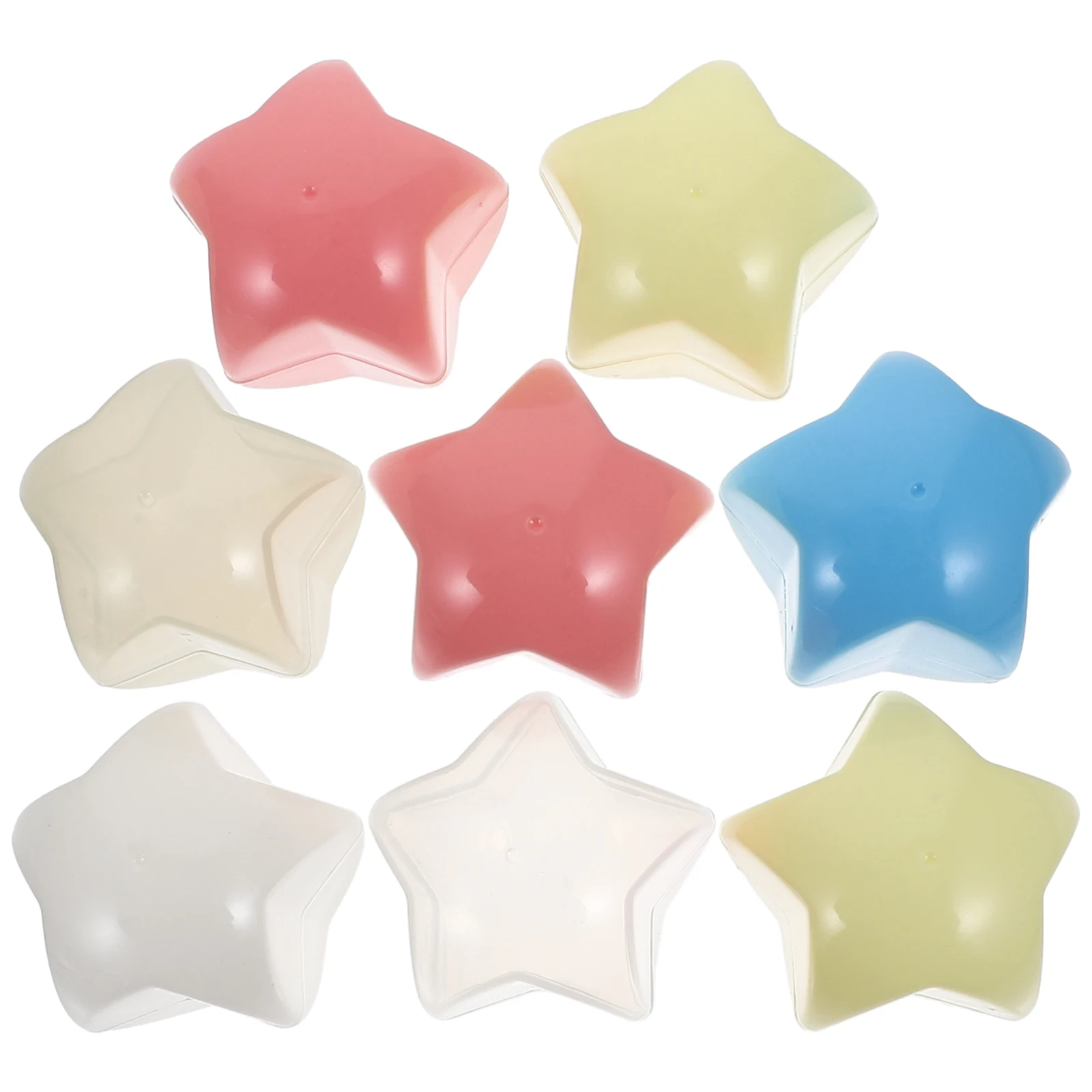 

8pcs Transparent Star Shaped Storage Boxes Fillable Capsules Party Favors Candy Containers Easter Gifts Toys Storage Plastic