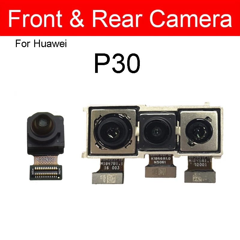 Front Rear Camera Flex Cable For Huawei P30 P30Pro P30Lite Front Selfie Small Back Main Big TOF Camera Ribbon Replacement Parts