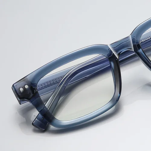 Imagen 2 del producto VKYEE, gafas cuadradas simples para miopía e hipermetropía para hombre, gafas de lectura con luz azul, se pueden personalizar con prescripción PFD2189