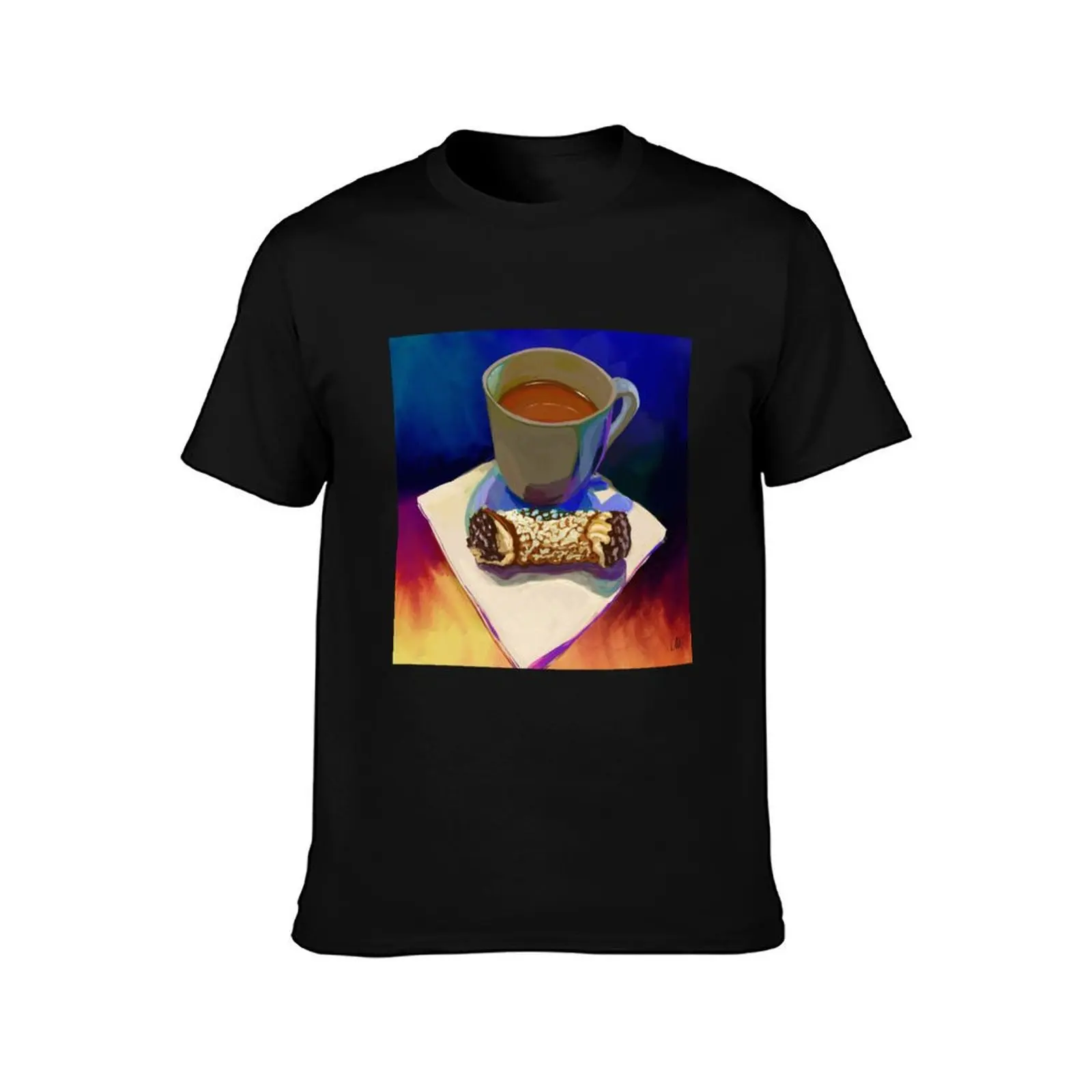 Coffee and Cannoli T-Shirt vintage graphic tee graphics men workout shirt