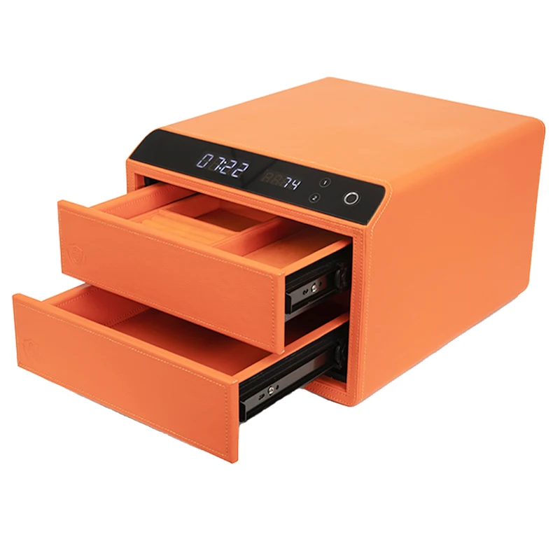 

Jewelry Safe Household Small Password Drawer Type Fingerprint Safe Anti-theft All Steel