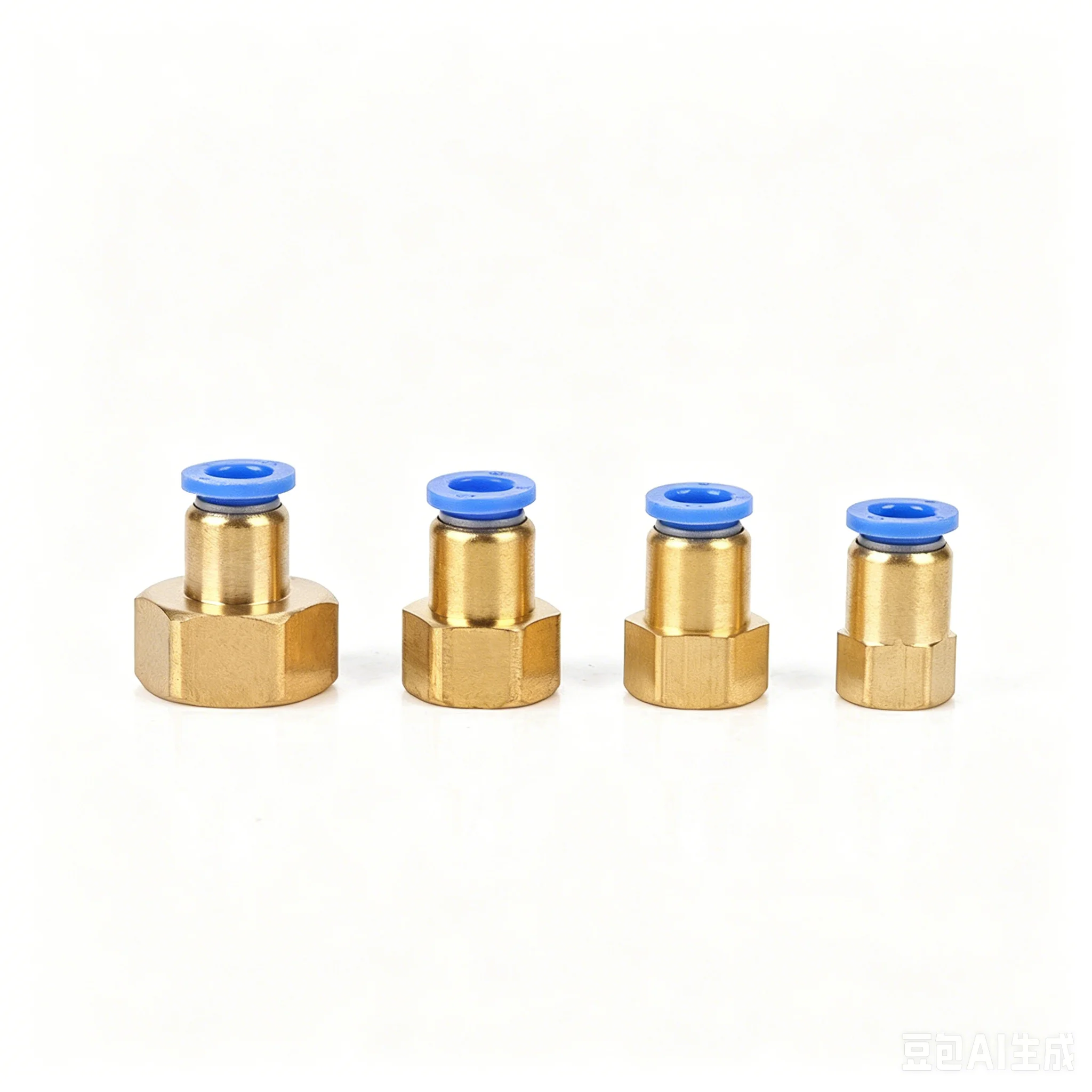 10PCS PCF Pneumatic Air Connector 4 6 8 10 12mm Hose Tube 1/8 3/8