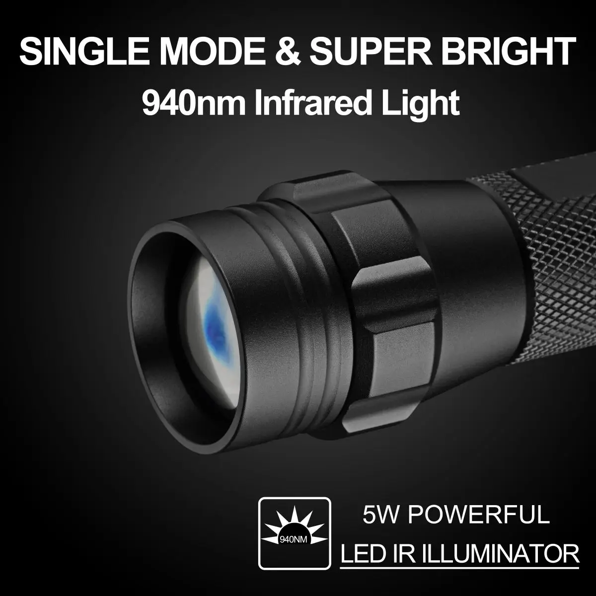 UltraFire WF-508IR 850nm/940nm IR Flashlight Zoomable Infrared Radiation Tactical Torch Waterproof Night Vision IR Hunting Light