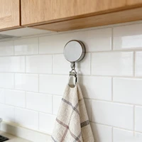 Automatic Retractable Towel Rack, No Punching Self-Adhesive Wall Hanging Towel Holder, Automatic Rebound with Strong Clip 5