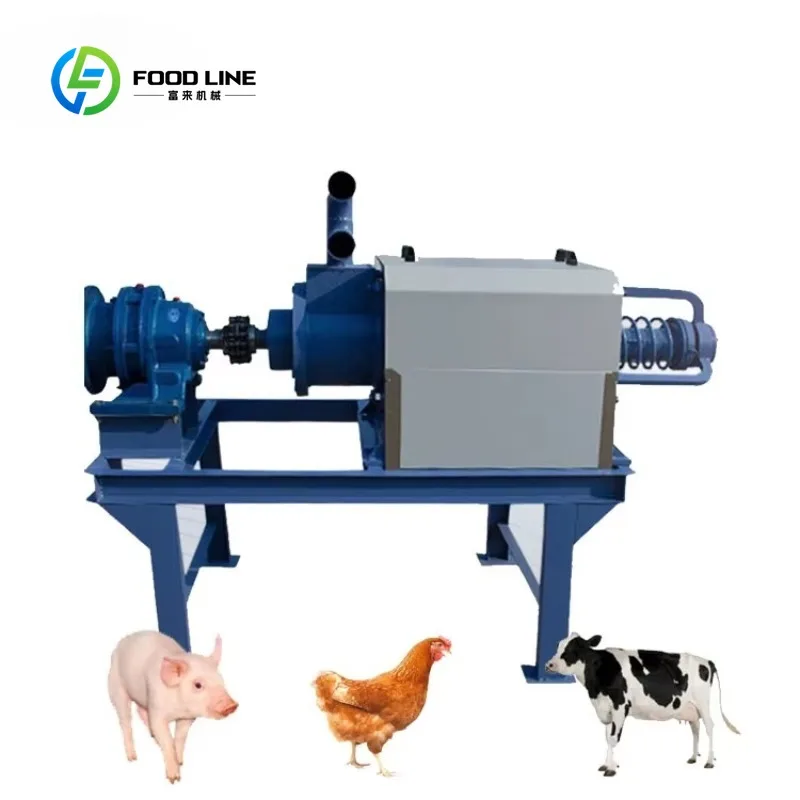 Manure Dewatering Press Machine Solid Liquid Separator for Chicken Duck Cow Pig Farm Waste Management