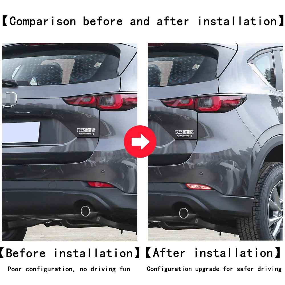

2Pcs For Mazda CX-5 CX5 2022 2023 LED Rear Reflector Taillight Fog Lamp Rear Bumper Light Brake Light Turn Signal