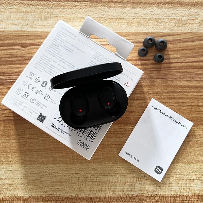 Xiaomi-Fones De Ouvido Bluetooth Redmi, Redmi Buds Essential 2C, Fones De Ouvido Sem Fio Ture, Controle De Toque, Fones De Ouvido De Música Com Microfone, Chamada Telefônica