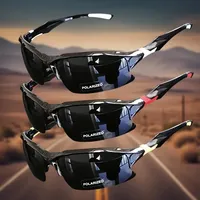 Polarized Fashion Men Sunglasses Black Retro Square Sun Shades Outdoor Cycling Driving Sun Glasses for UV Protection