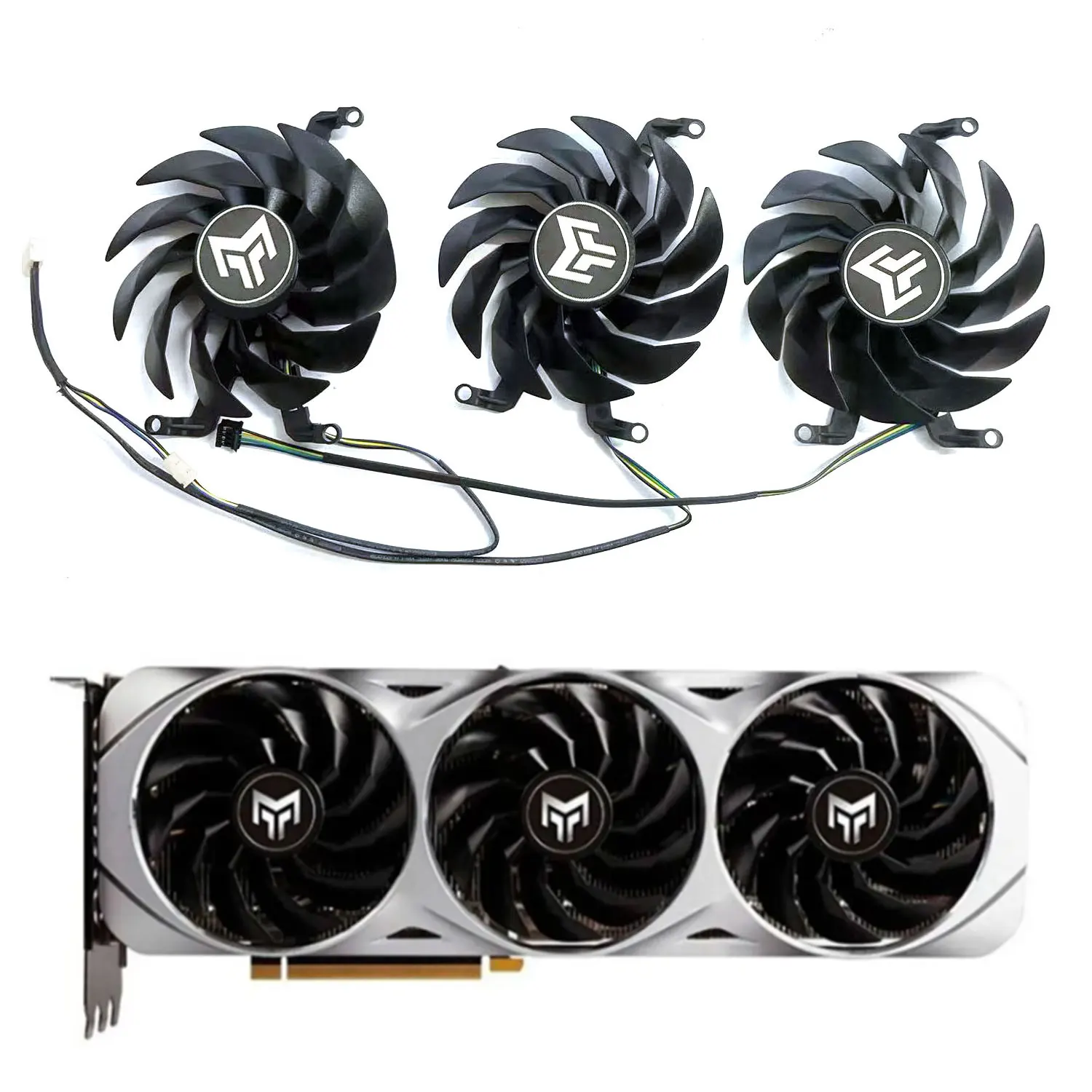 Kankeirr New 95MM 6PIN T29215SU 12V 0.5A RTX3080 3090 GPU Fan for KFA2 GALAXY RTX 3060 3070 3080 3090 TI METALTOP graphics card