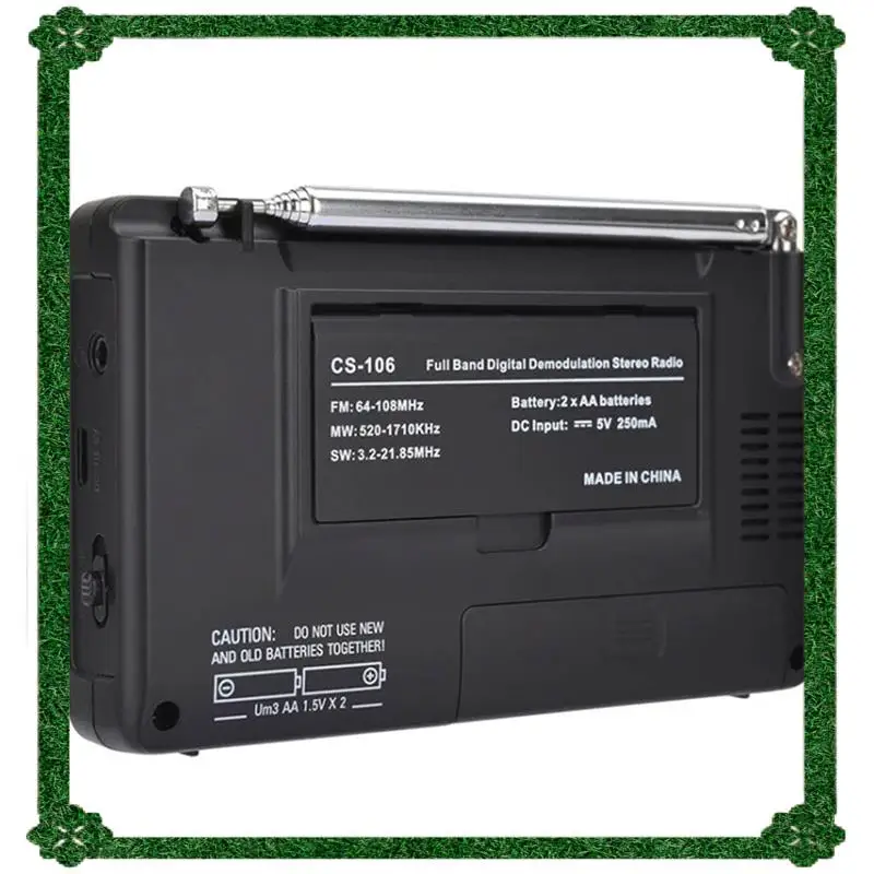 24-Hour Delivery 2X Full Band Radio AM/SW/LW/TV/FM Radio Full Frequency Receiver Receiving FM Radio With Timing Alarm Clock Radi